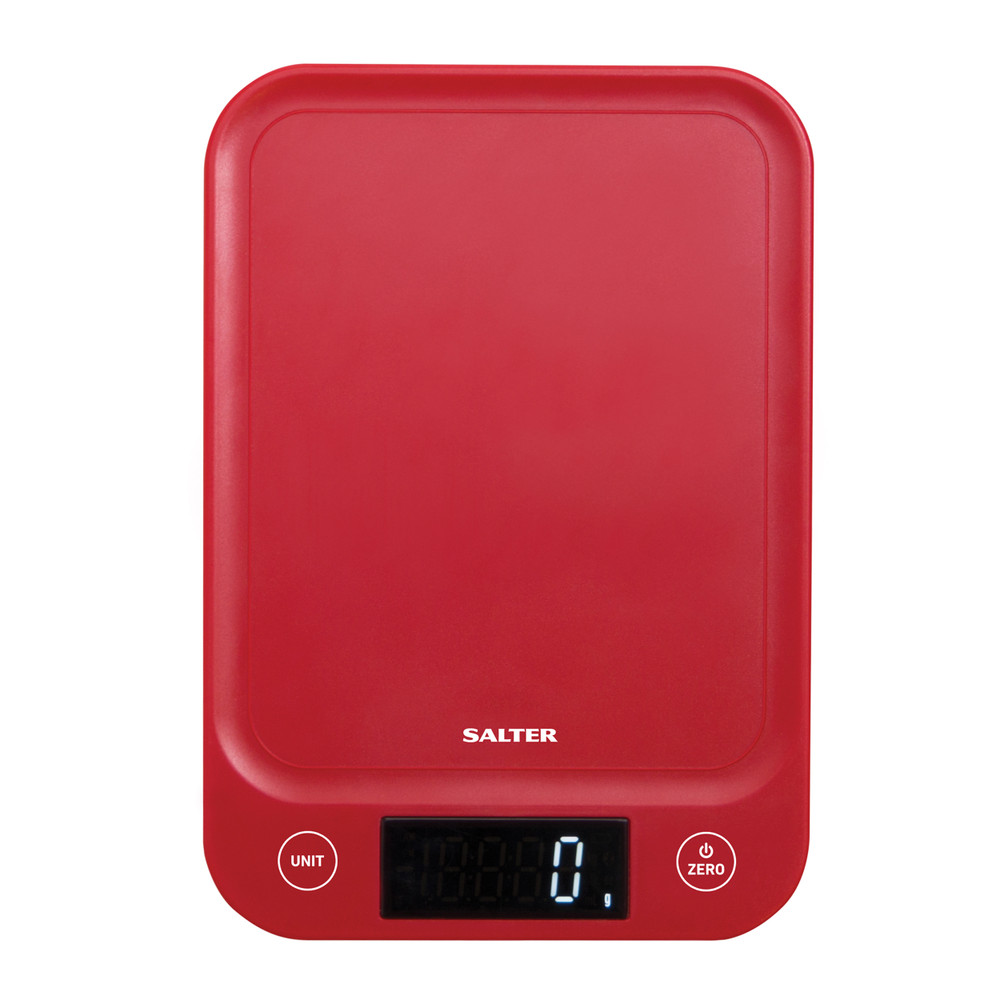 Buy Salter Slimline Digital Kitchen Scales | 5KG | Red